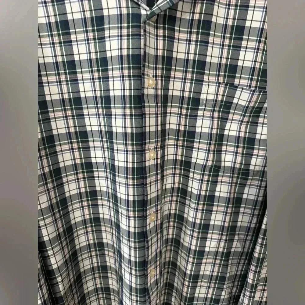 Peter Millar Men’s Summer Comfortable Balsam Plaid Dorton Performance Shirt - Picture 2 of 6